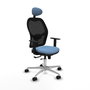 PIQUERAS Y CRESPO Silla de oficina Jorquera con mecanismo Sincro/Traslack Azul cielo