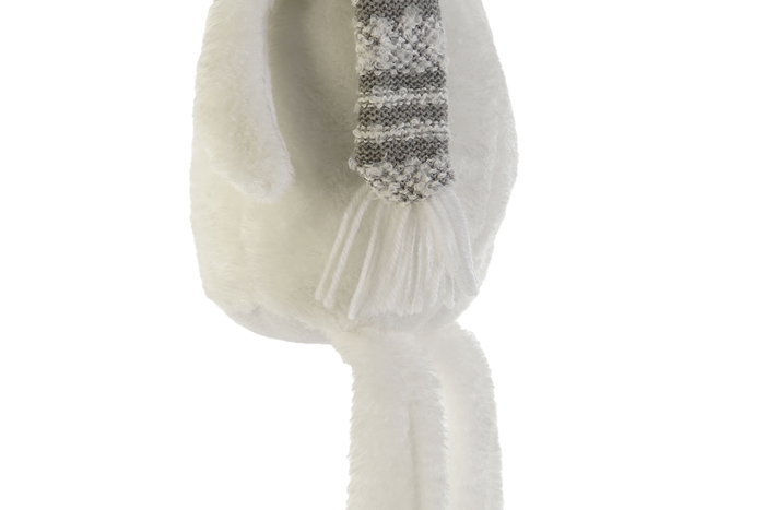 DKD Home Decor Figura Ratón Poliéster Blanco Gris 17 x 75 x 20 cm