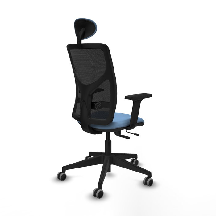 PIQUERAS Y CRESPO Silla de oficina Motilla con mecanismo Sincro/Traslack, Azul cielo y Negro PIQUERAS Y CRESPO Silla de oficina Motilla con mecanismo Sincro/Traslack, Azul cielo y Negro