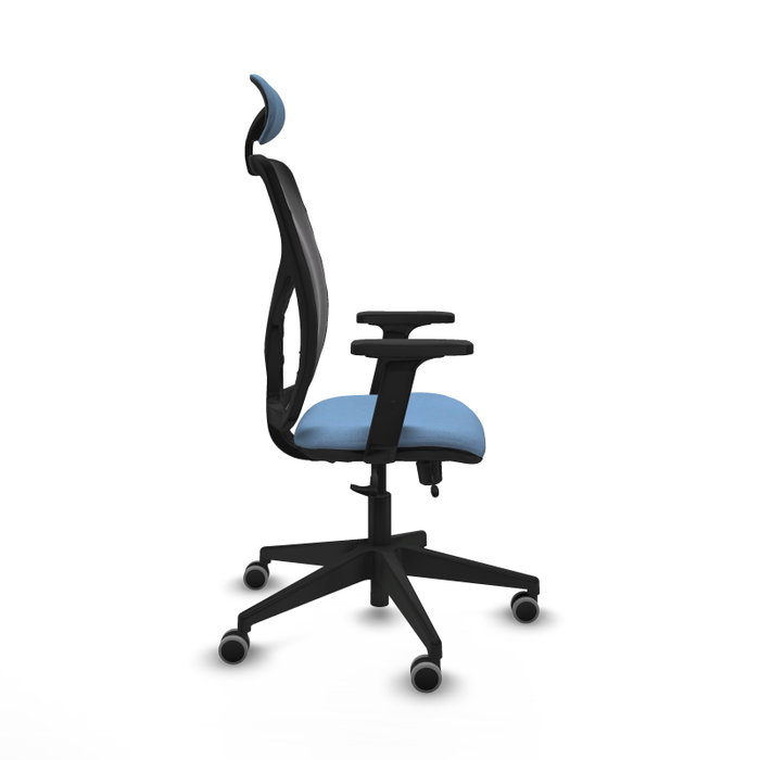 PIQUERAS Y CRESPO Silla de oficina Motilla con mecanismo Sincro/Traslack, Azul cielo y Negro PIQUERAS Y CRESPO Silla de oficina Motilla con mecanismo Sincro/Traslack, Azul cielo y Negro