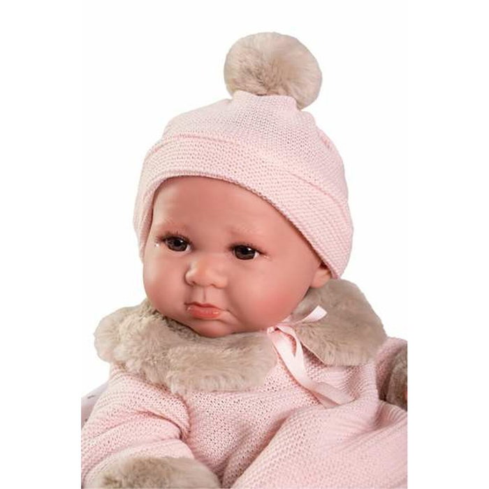 Antonio Juan Muñeca Recién Nacida Luca con Mantita Flores 42 cm