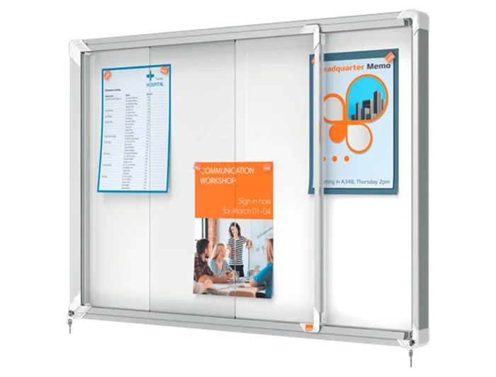 Nobo Vitrina de Anuncios Premium Plus Magnética con Puerta Corredera 8 x DIN A4 689x972x54 mm Nobo Vitrina de Anuncios Premium Plus Magnética con Puerta Corredera 8 x DIN A4 689x972x54 mm