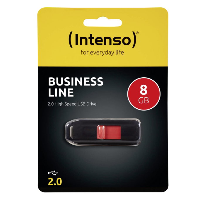 Intenso Business Line 8 GB USB 2.0 Negro/Rojo Intenso Business Line 8 GB USB 2.0 Negro/Rojo