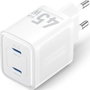 Vention Cargador de Pared GaN FEFW0-EU 2xUSB Tipo-C 45W Blanco