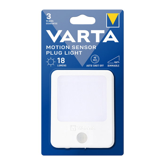 Varta Piloto de noche con sensor de movimiento y enchufe Blanco Cálido