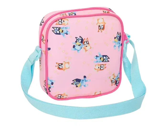 Safta Bolso Bandolera Colección Bluey 'Bluey Dance', Azul, 180x160x40 mm