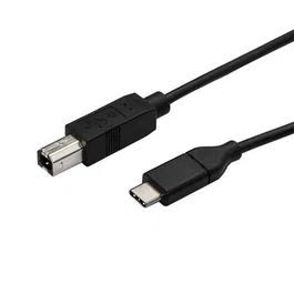 StarTech.com Cable USB-C a USB-B de Impresora 3m - Adaptador USB Tipo C a USB B 2.0 Macho/Macho Negro