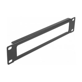 DeLOCK Panel de gabinete de red de 10″ con abertura 1U negro