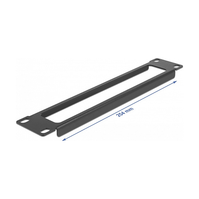 DeLOCK Panel de gabinete de red de 10″ con abertura 1U negro DeLOCK Panel de gabinete de red de 10″ con abertura 1U negro