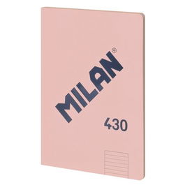 Milan Libreta Encolada A4 48H Papel 95gr Pautado 1 Línea 7mm Serie 1918 Rosa - Pack de 3 Unidades (3 Unidades)
