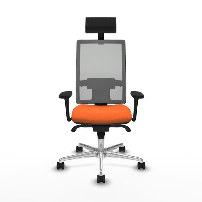 PIQUERAS Y CRESPO Silla de oficina Horna Naranja y Gris PIQUERAS Y CRESPO Silla de oficina Horna Naranja y Gris