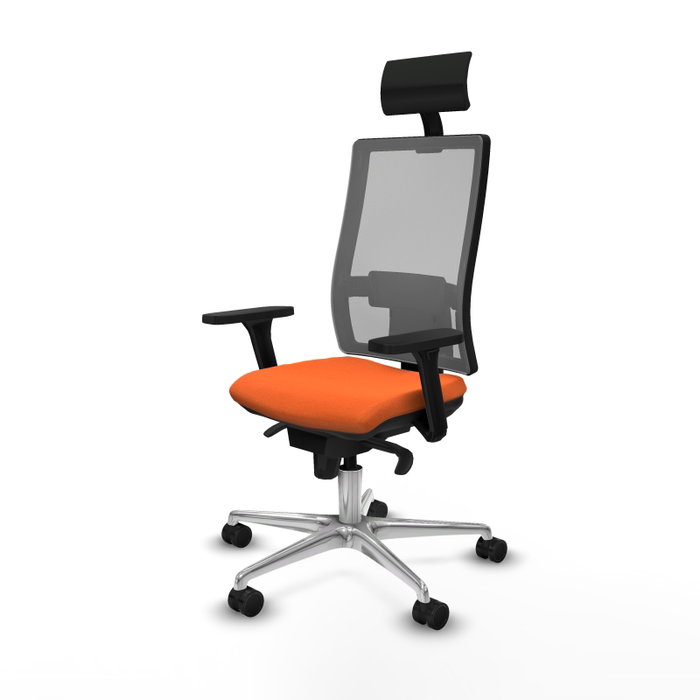 PIQUERAS Y CRESPO Silla de oficina Horna Naranja y Gris PIQUERAS Y CRESPO Silla de oficina Horna Naranja y Gris