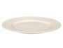 VESSIA Plato llano de porcelana relieve rombos 27cm Blanco