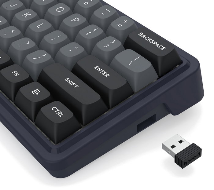 Redragon Draconic V2 K730GB-RGB-PRO Black Teclado Gaming Mecánico Inalámbrico 61 Teclas RGB Retroiluminación Batería 2500 mAh USB-C Negro Redragon Draconic V2 K730GB-RGB-PRO Black Teclado Gaming Mecánico Inalámbrico 61 Teclas RGB Retroiluminación Batería 2500 mAh USB-C Negro