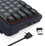 Redragon Draconic V2 K730GB-RGB-PRO Black Teclado Gaming Mecánico Inalámbrico 61 Teclas RGB Retroiluminación Batería 2500 mAh USB-C Negro