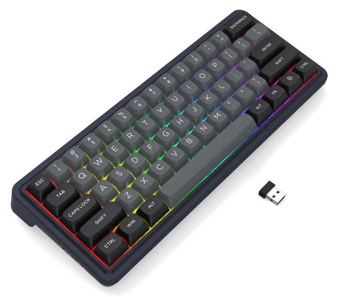 Redragon Draconic V2 K730GB-RGB-PRO Black Teclado Gaming Mecánico Inalámbrico 61 Teclas RGB Retroiluminación Batería 2500 mAh USB-C Negro Redragon Draconic V2 K730GB-RGB-PRO Black Teclado Gaming Mecánico Inalámbrico 61 Teclas RGB Retroiluminación Batería 2500 mAh USB-C Negro