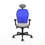 PIQUERAS Y CRESPO Silla de oficina Jorquera Blanco y Azul