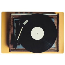 Home Deco Factory Individual 45x30 cm con diseño de tocadiscos