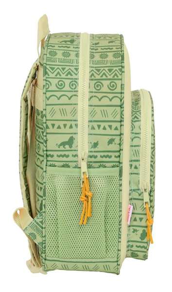 Mochila Escolar Mufasa Verde Beige 32 x 38 x 12 cm