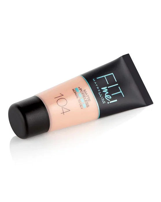 Maybelline Fit Me Matte + Poreless Base líquida 104 Marfil suave 30 ml