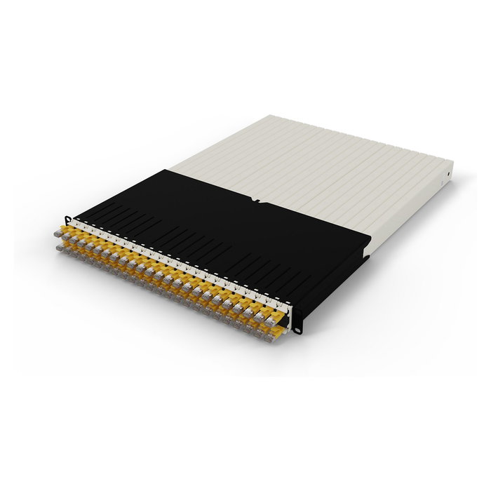 PATCHBOX PONE30STPYL Cableado Estructurado, Patchbox.one Kabeleinzugssystem 30RU/STP (1.8 m), 24 Kits Cassette, Patch Cable Cat 6a U/FTP STP, PoE, Color Amarillo