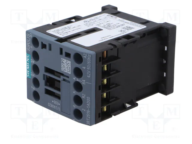 SIEMENS 3RT2516-1AD00 Contactor 4-polar 9A 42VAC