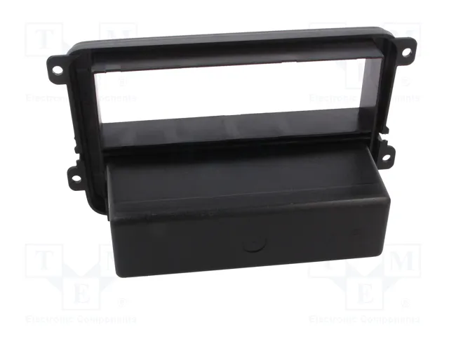 PER.PIC. Bastidor de montaje de radio 2 ISO negro para VW y Škoda