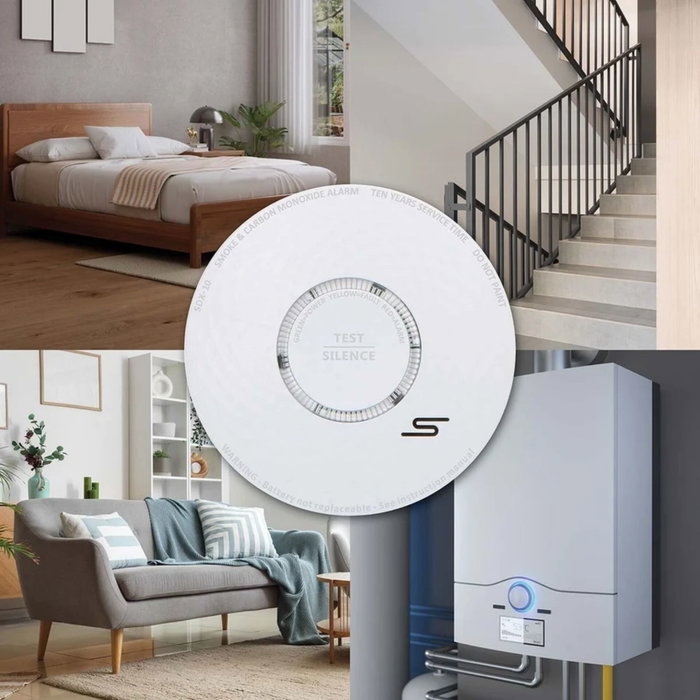 Alecto SDX10 Set de Alarma de Humo y Monóxido de Carbono