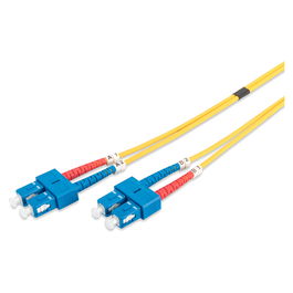 Digitus Patch Cable LWL, SC/SC, 2.0 m, Singlemode Duplex OS2, para redes de fibra óptica
