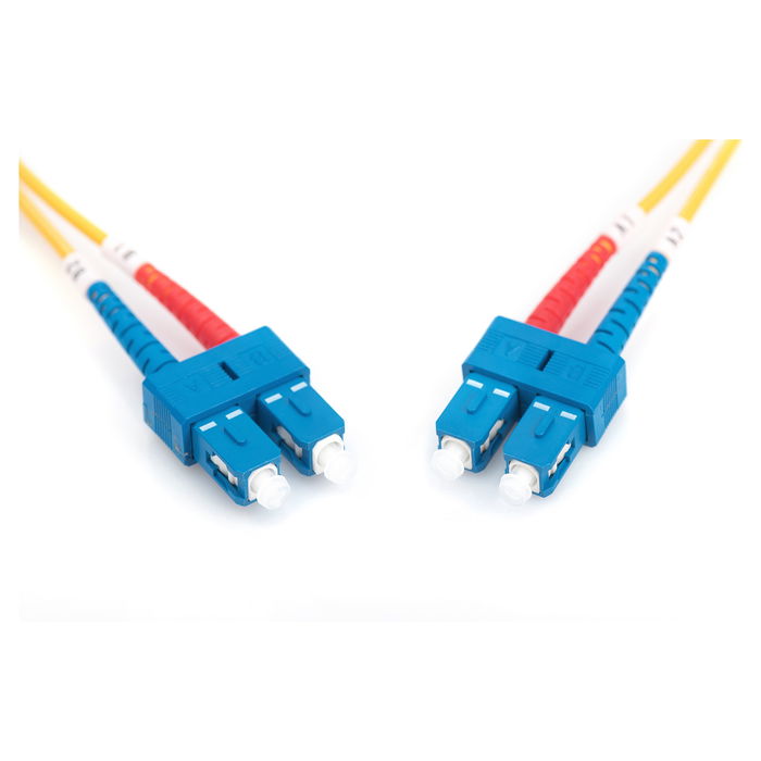 Digitus Patch Cable LWL, SC/SC, 2.0 m, Singlemode Duplex OS2, para redes de fibra óptica
