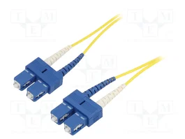 ASSMAN/DIGITUS Cable de fibra óptica dúplex OS2 SC-PC a SC-PC, 2 m