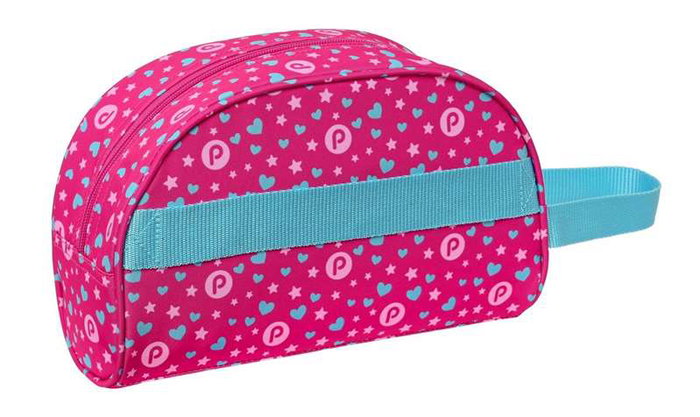 Neceser de Viaje Pinypon Azul Rosa Poliéster 300D 26 x 16 x 9 cm