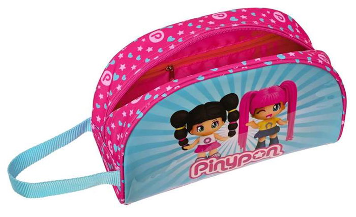 Neceser de Viaje Pinypon Azul Rosa Poliéster 300D 26 x 16 x 9 cm