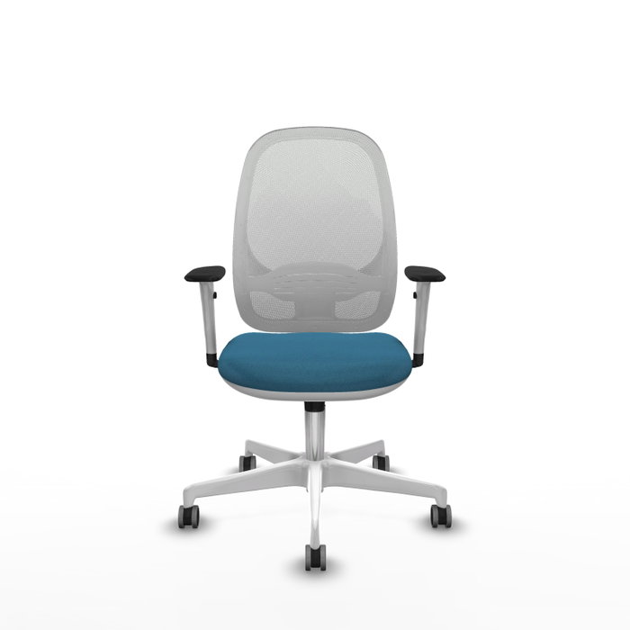 PIQUERAS Y CRESPO Silla de oficina Cilanco Verde petróleo y Blanco PIQUERAS Y CRESPO Silla de oficina Cilanco Verde petróleo y Blanco