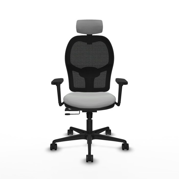 PIQUERAS Y CRESPO Silla de oficina Jorquera Gris claro y Negro