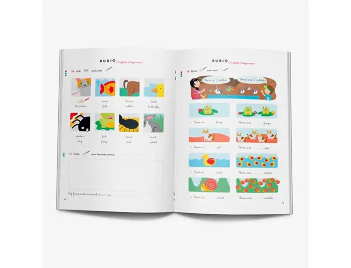 Rubio Cuaderno English Beginners 6 años (5-6 años) A4 Rubio Cuaderno English Beginners 6 años (5-6 años) A4
