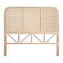 DKD Home Decor Cabecero Cama Bali1 de Ratán y Bambú Natural Marrón 4.5 x 127 x 101 cm para Cama de 80-105 cm
