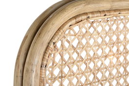 DKD Home Decor Cabecero Cama Bali1 de Ratán y Bambú Natural Marrón 4.5 x 127 x 101 cm para Cama de 80-105 cm