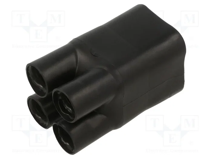 HELLERMANNTYTON Cable de empalme negro de poliolefina reticulada POX