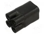 HELLERMANNTYTON Cable de empalme negro de poliolefina reticulada POX