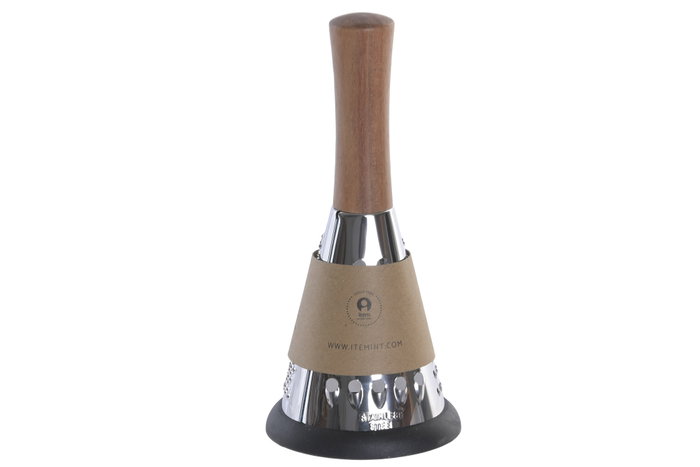 DKD Home Decor Rallador Inox Acacia 8,5x8,5x19,5 Natural