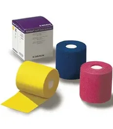 B. Braun Venda Cohesiva Askina Haft Azul 6 cm x 20 m, 1 Unidad - Venda adhesiva autoadherente para vendajes