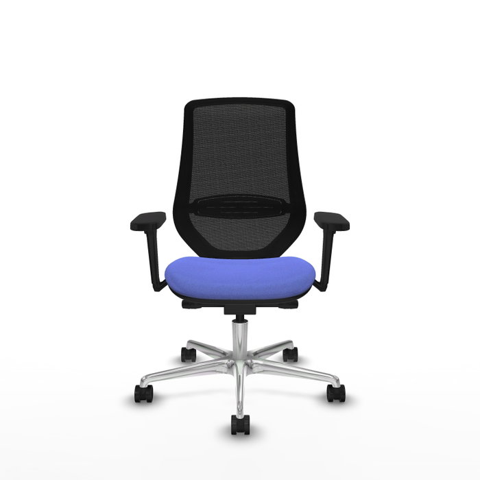 PIQUERAS Y CRESPO Silla de oficina Mardos con mecanismo Sincro/Traslack, Azul claro y Negro PIQUERAS Y CRESPO Silla de oficina Mardos con mecanismo Sincro/Traslack, Azul claro y Negro