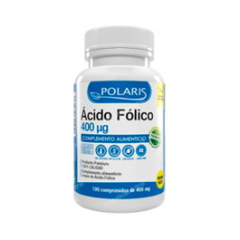 POLARIS Ácido Fólico 400 Mcg 100 Comprimidos - Complemento Alimenticio