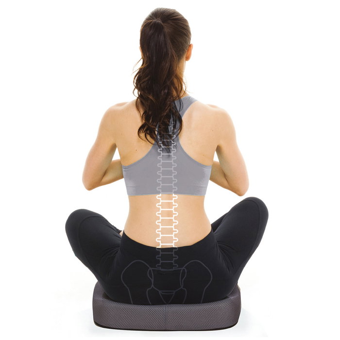 Sensly Cojín Corrección Postura Coxis, Ideal para Enderezar Espalda, con Memoria, Antideslizante, Lavable, 42x37x9 cm Sensly Cojín Corrección Postura Coxis, Ideal para Enderezar Espalda, con Memoria, Antideslizante, Lavable, 42x37x9 cm