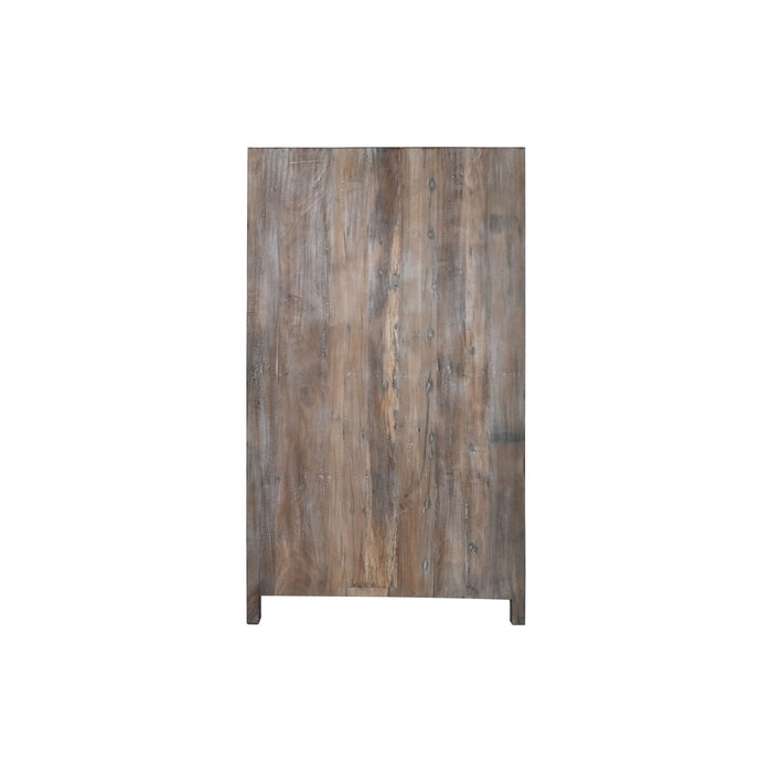 DKD Home Decor Vitrina India recycled 1c25 Blanco Marron 100 x 40 x 180 cm