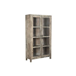 DKD Home Decor Vitrina India recycled 1c25 Blanco Marron 100 x 40 x 180 cm