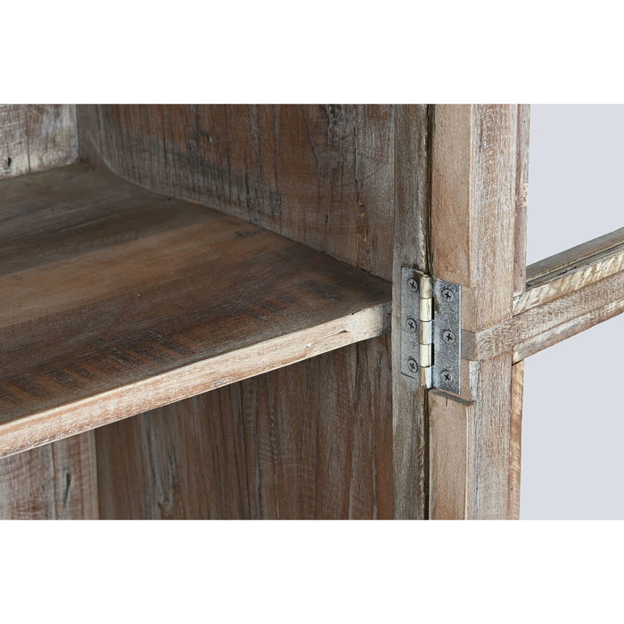 DKD Home Decor Vitrina India recycled 1c25 Blanco Marron 100 x 40 x 180 cm