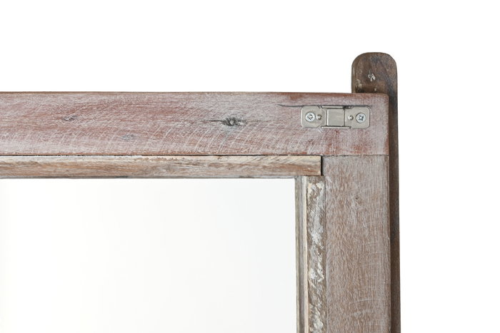 DKD Home Decor Vitrina India recycled 1c25 Blanco Marron 100 x 40 x 180 cm