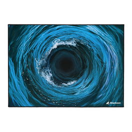 Sharkoon SKILLER SFM12 Undertow Alfombra de Ratón, 140 x 100cm, Negro, Azul, Blanco, Poliéster, Silicona